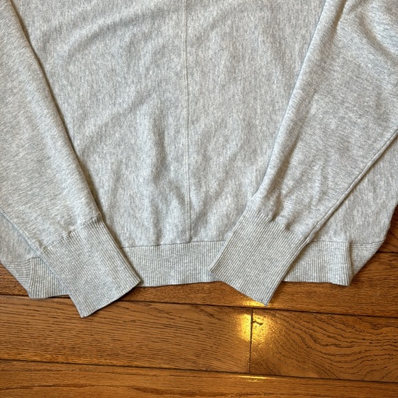 AllSaints Elle Snap-Detail Grey Marl Batwing Sweater - Picture 7 of 12